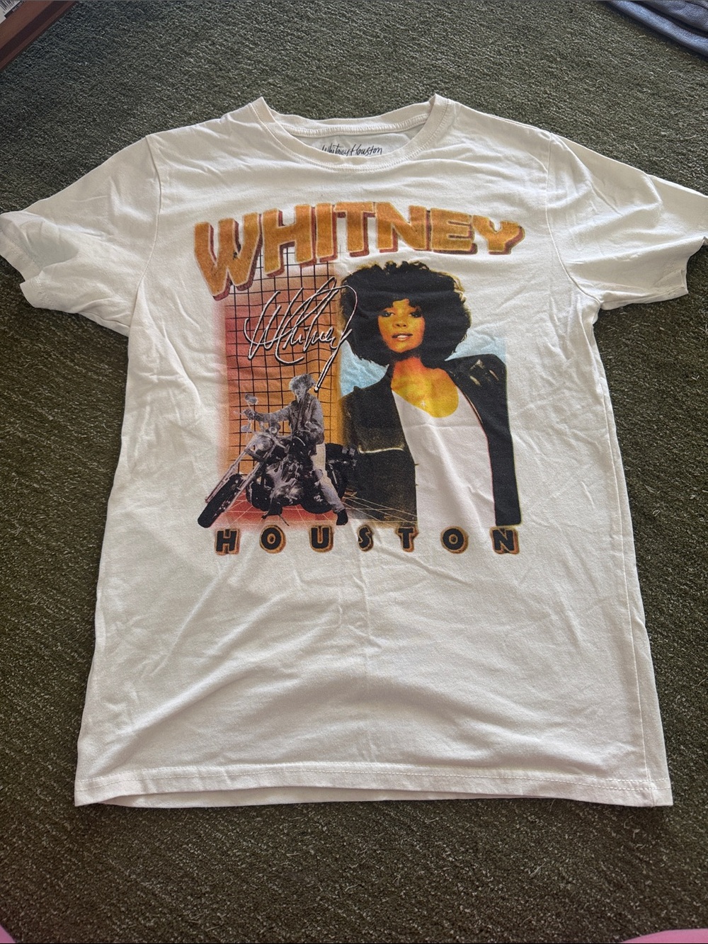 Whitney Houston Graphic Tee - White